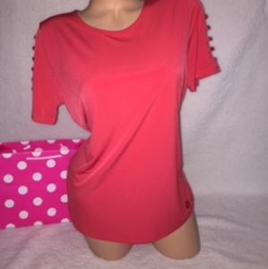 Micheal Kors Cold Shoulder Blouse Top MK Top